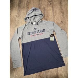 Russell NWT University of Southern Indiana Long Sleeve Hooded Tshirt Men's M